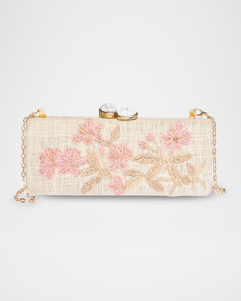 Rafe Alessandra Flower Long Clutch Bag