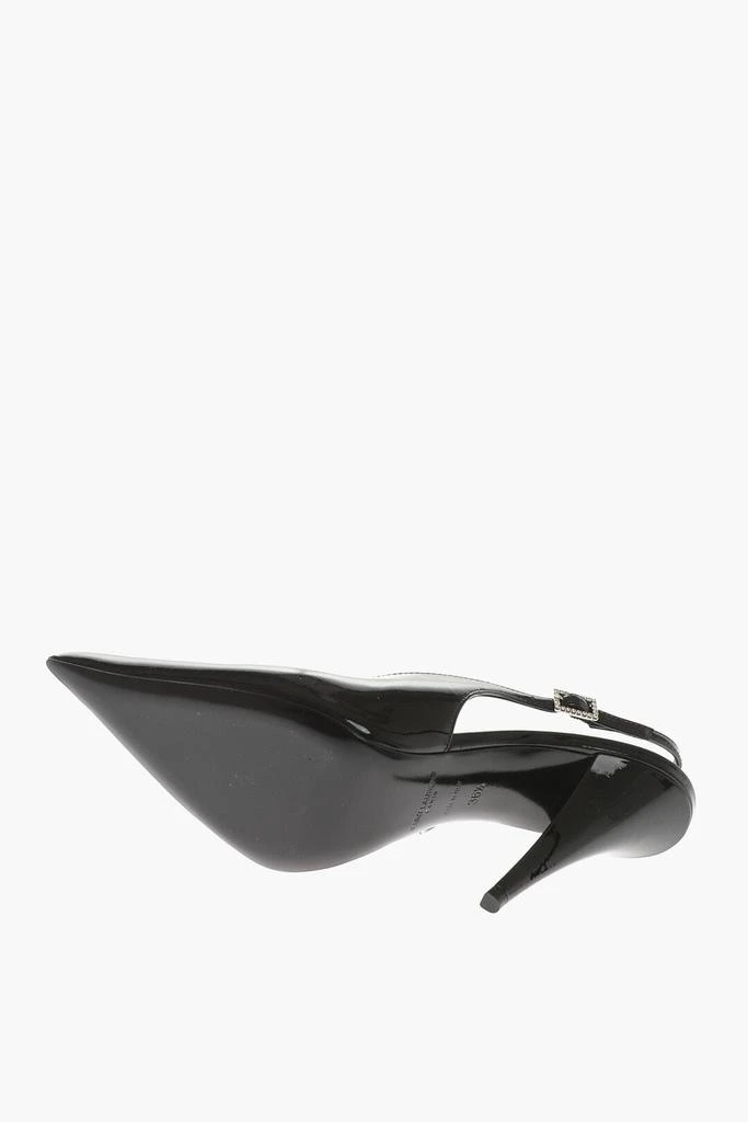 Yves Saint Laurent Patent Leather Slingbacks With Cone Heel 12Cm 5