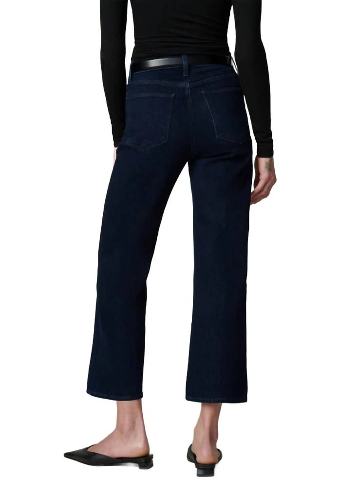 Joe's Jeans The Blake Cropped Wide Leg Jean In Dark Blue 2