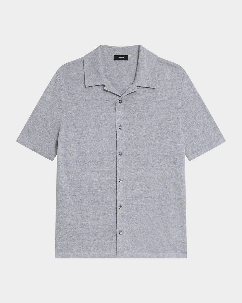 Theory Men's Linen-Blend Camp Shirt 1