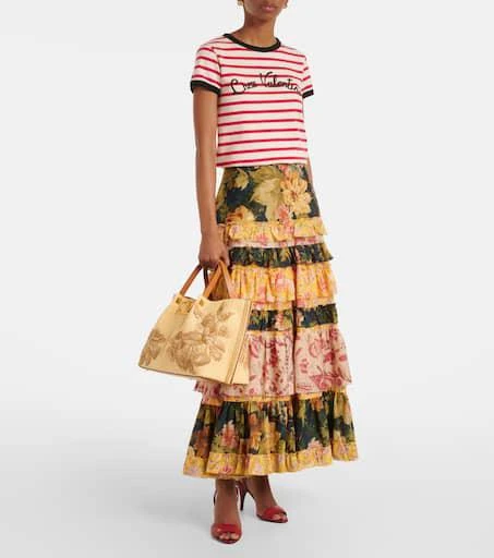 Valentino VLogo Medium floral shoulder bag 5