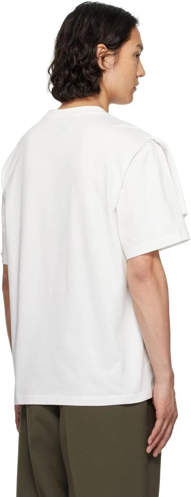 Feng Chen Wang White Double Collar T-shirt 3