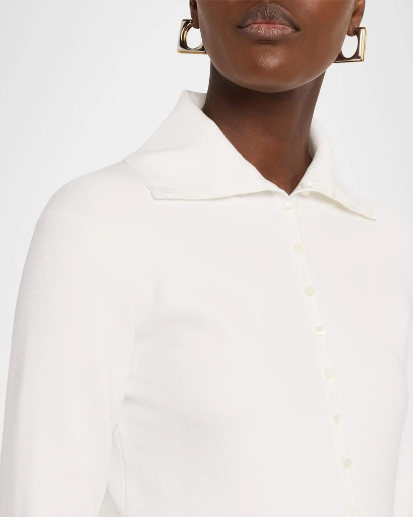 Totême Fitted Polo Cardigan 5