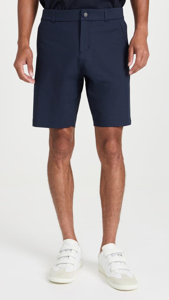 REIGNING CHAMP Stretch Warp Knit Coach's Shorts 9"