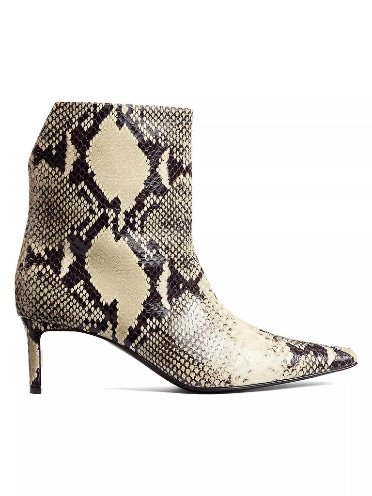 Khaite Ona 55MM Snake-Print Leather Ankle Boots 1