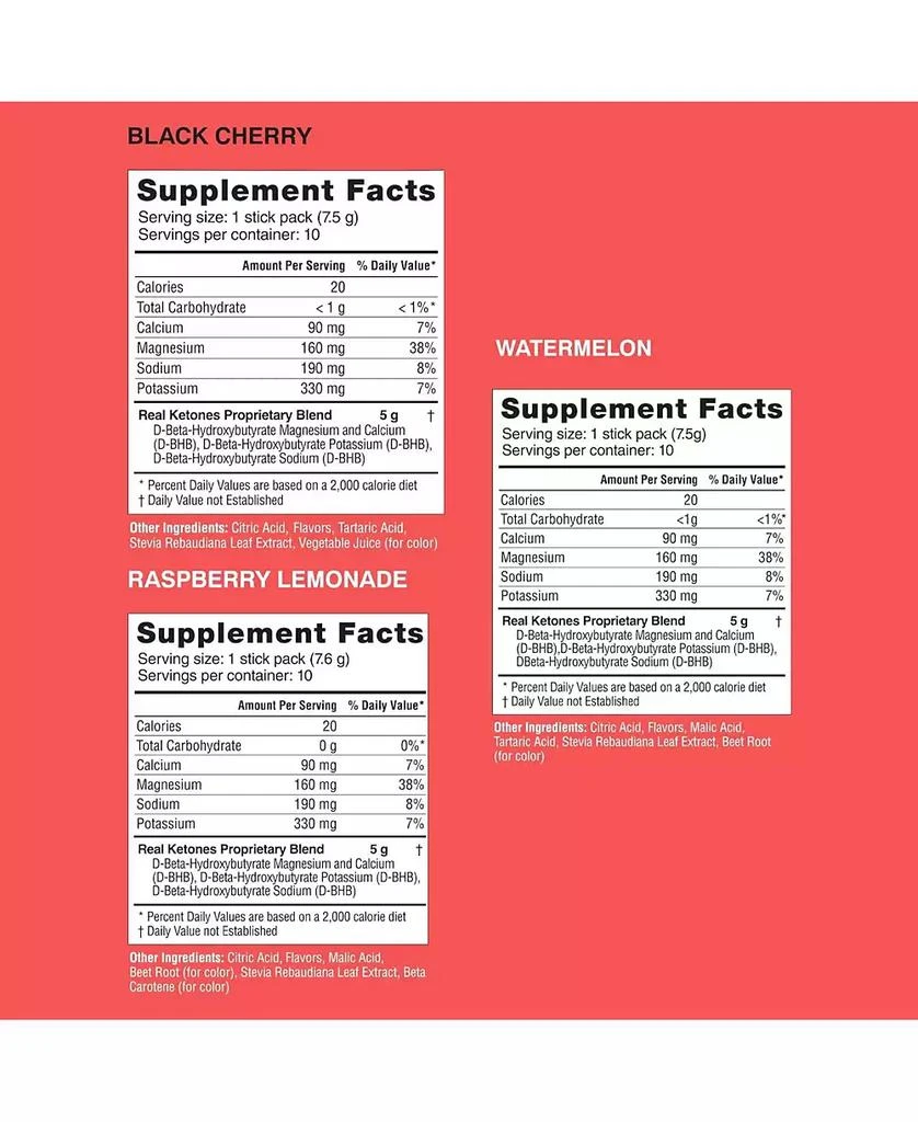 Real Ketones Shift (3 Flavor Pack) Exogenous D BHB + Keto Electrolyte Powder, 30 Drink Mix Packets for Rapid Ketosis 2