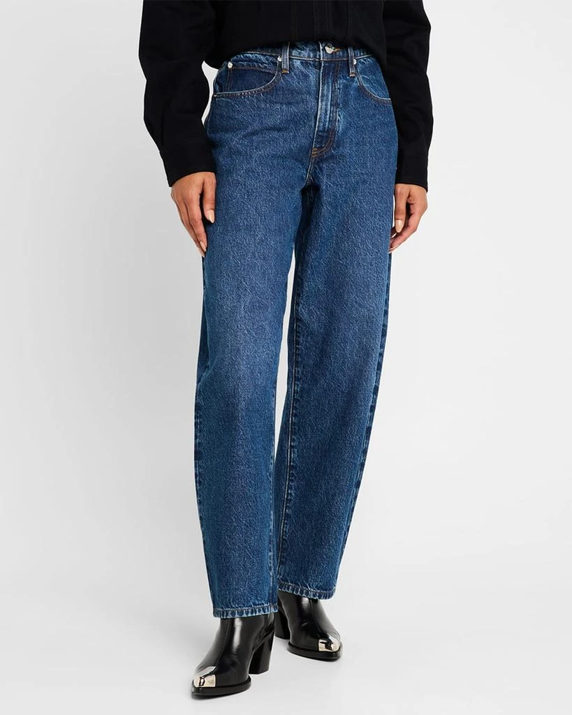 FRAME Low Slung Barrel Jeans 4