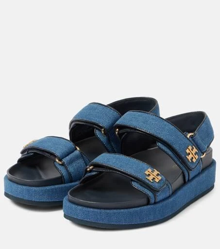 Tory Burch Kira denim platform sandals 5