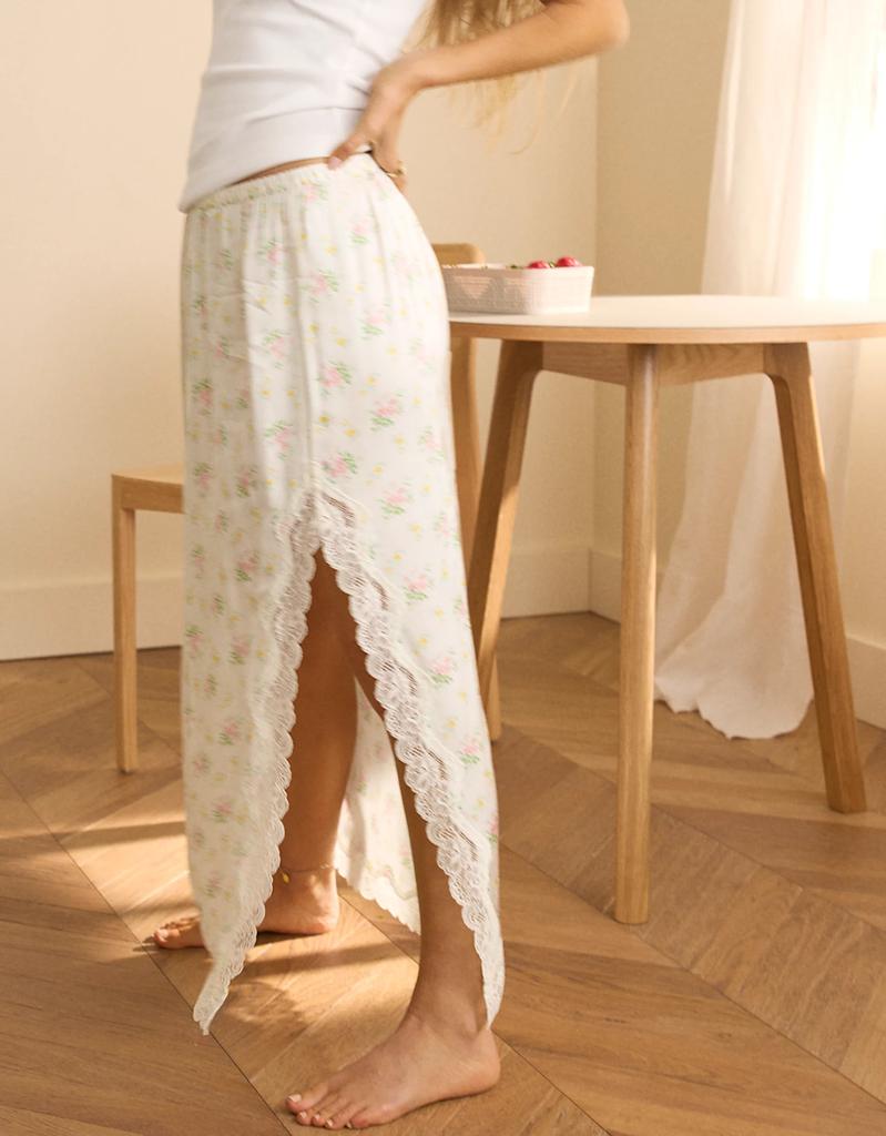 Aerie Aerie Satin Midi Skirt