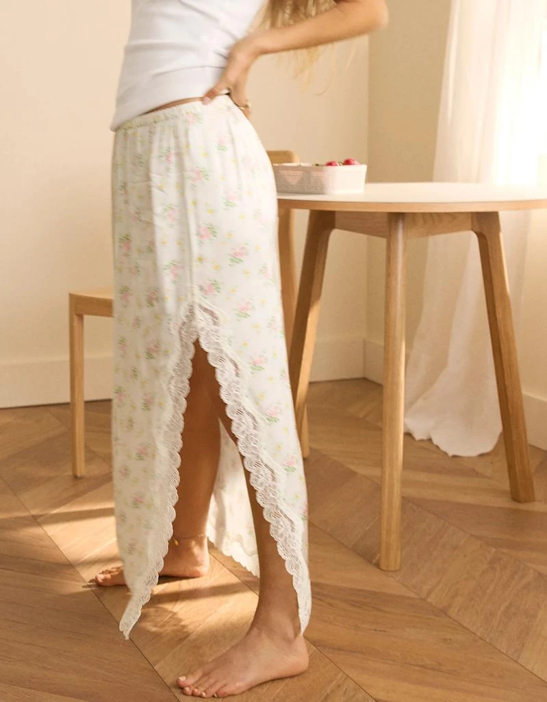 Aerie Aerie Satin Midi Skirt 1