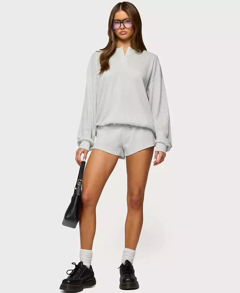 Edikted Women
s Baila Waffle Henley Top 4