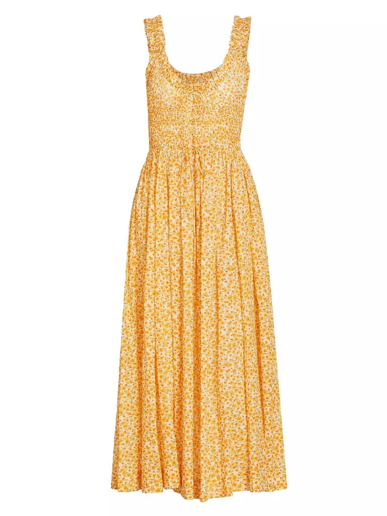 DÔEN Emmaretta Floral Cotton Midi-Dress 1