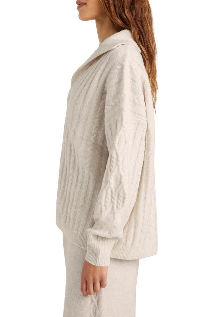 Splendid Stassi Cable Polo Sweater 3