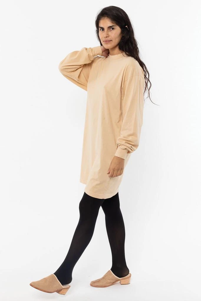 Los Angeles Apparel 1837GD - Long Sleeve Garment Dye Mockneck Dress 16