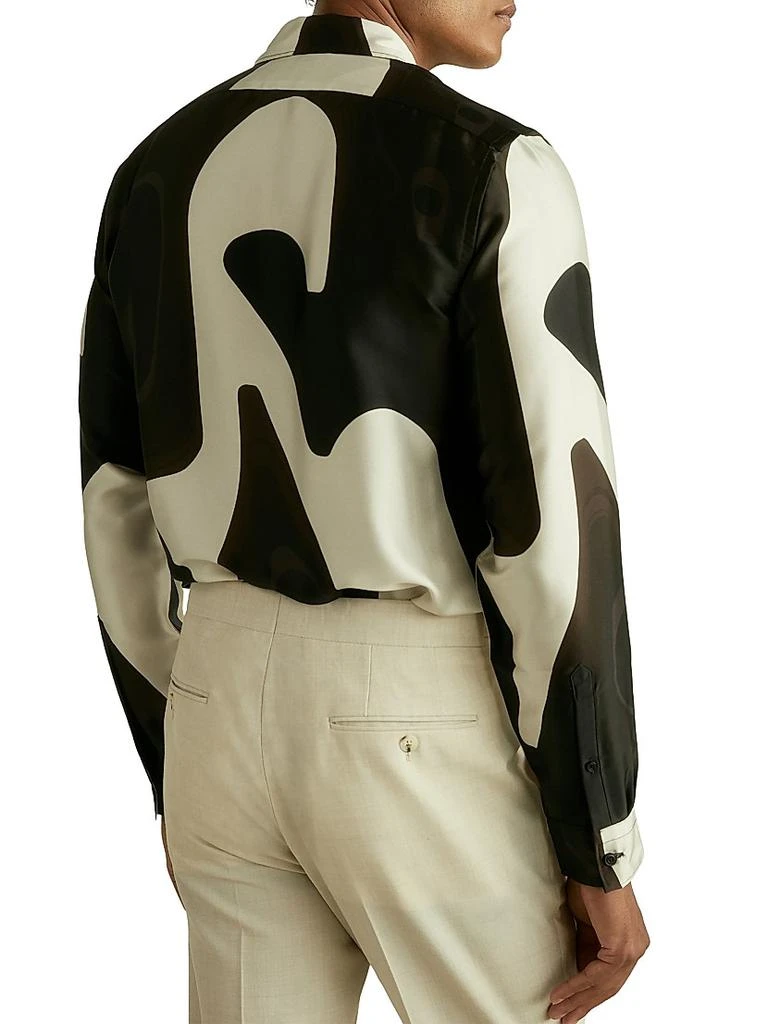 REISS Montana Abstract Long-Sleeve Shirt 4