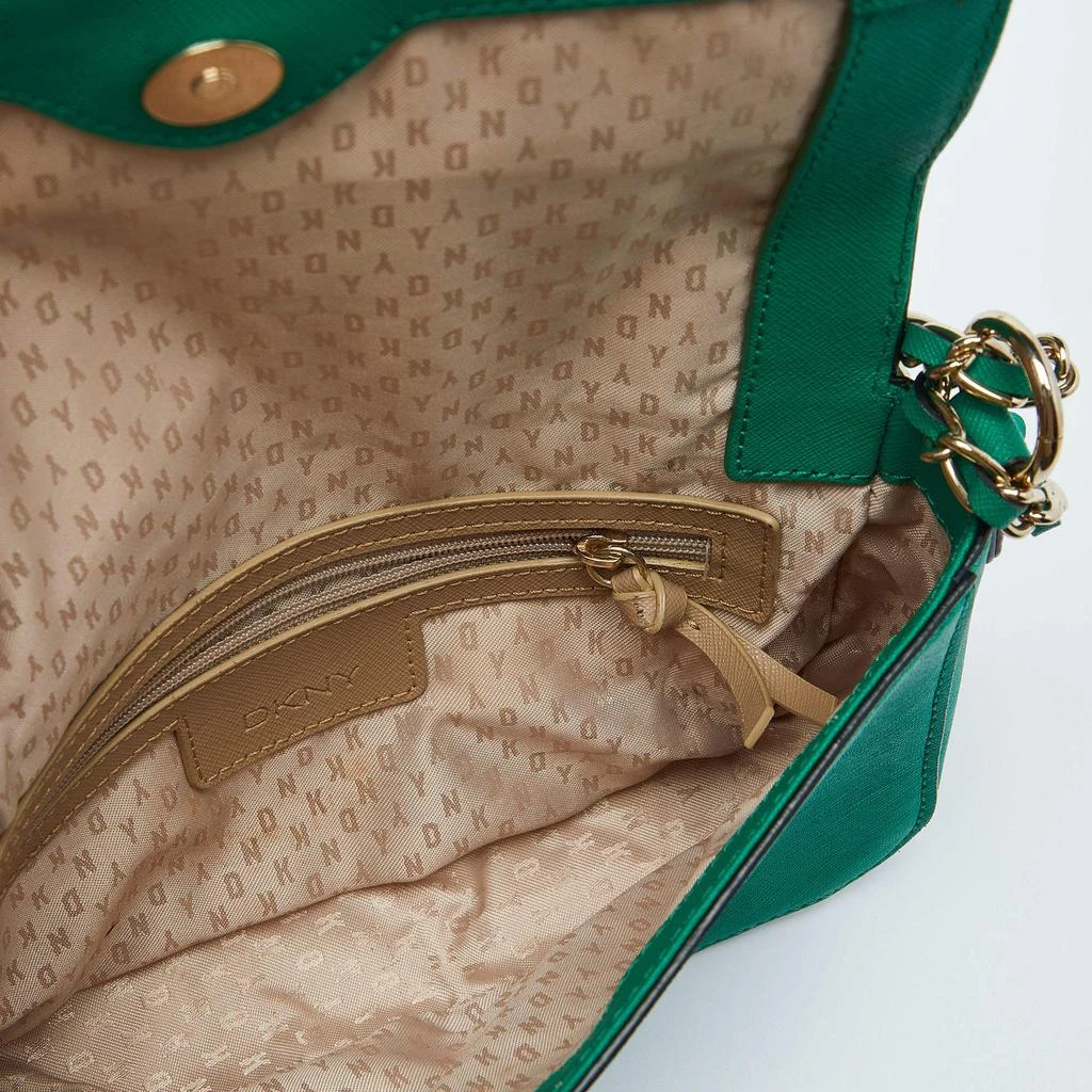 DKNY DKNY Green Leather Bryant Flap Crossbody Bag 7