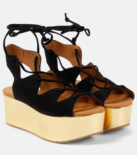 See by Chloé Liana 70 suede platform sandals 1