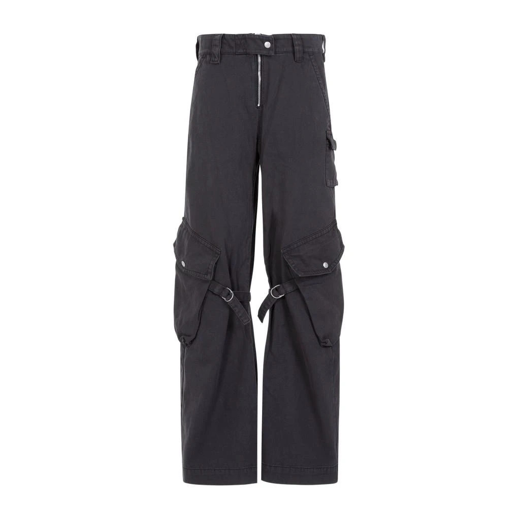 Acne Studios Acne Studios Mid-Waisted Straight-Leg Cargo Trousers from Cettire