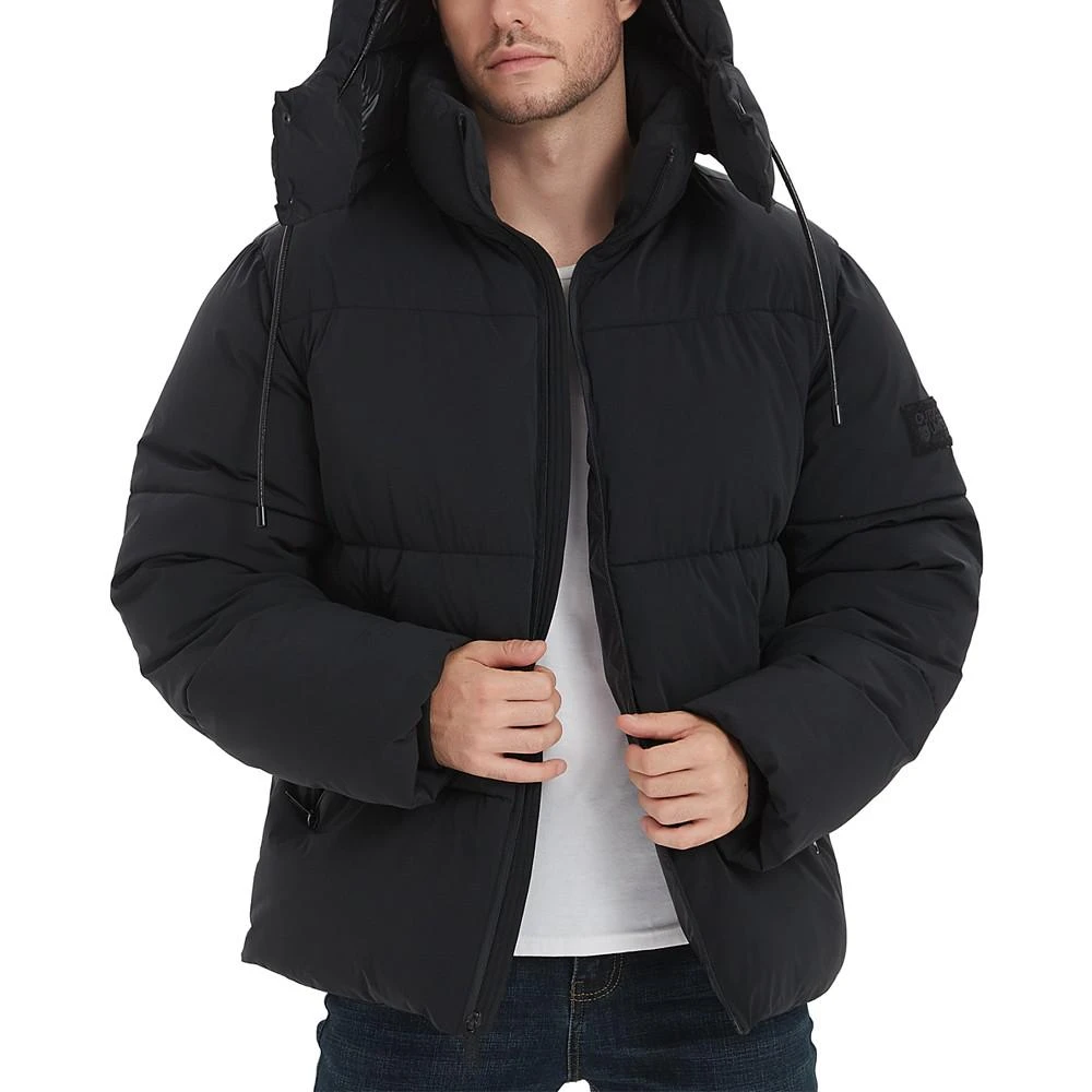 Outdoor United Men's 4-Way Stretch Quilted Puffer Jacket with Detachable Hood 3