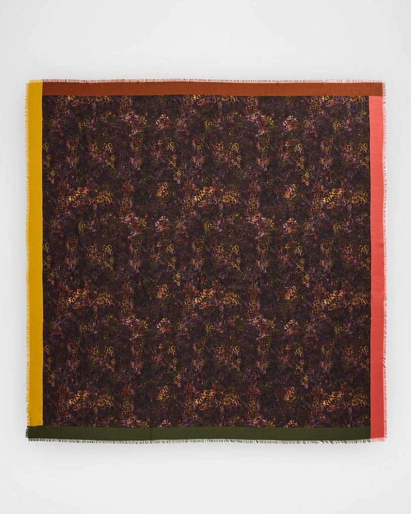 Lafayette 148 New York Impression-Print Square Silk Scarf 3