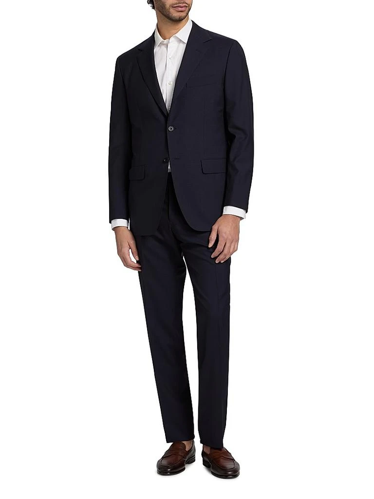 Sartorio Napoli Solid Wool Single-Breasted Suit 3