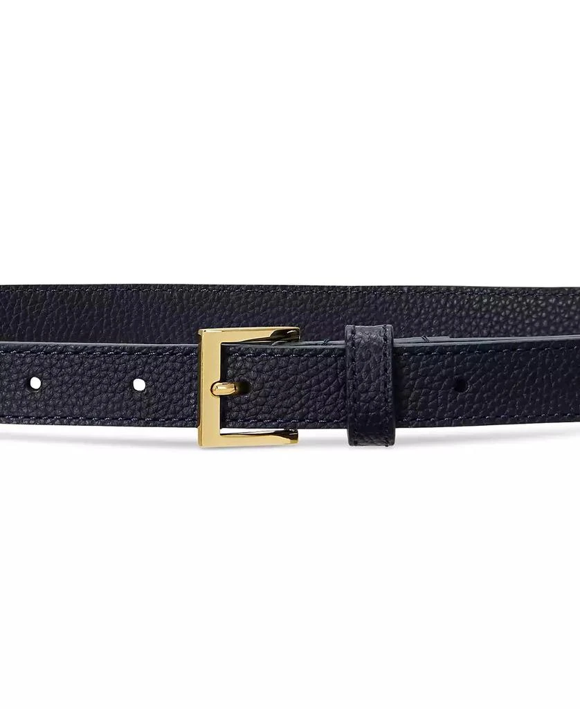 Ralph Lauren Women's Pebbled Leather Skinny Belt 3