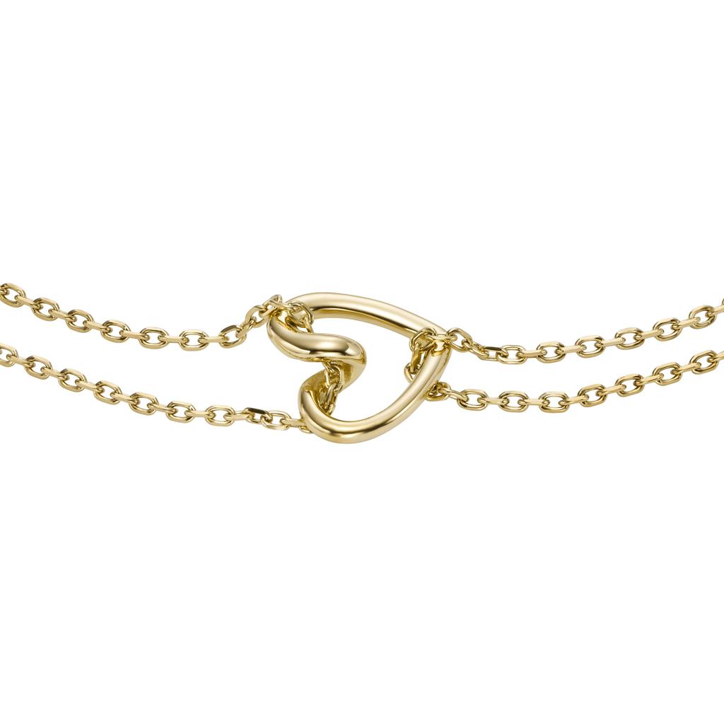 Fossil Women's Gold-Tone Stainless Steel Chain Bracelet