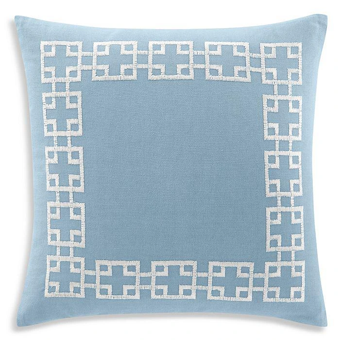 sky Greek Key Decorative Pillow - Exclusive 2