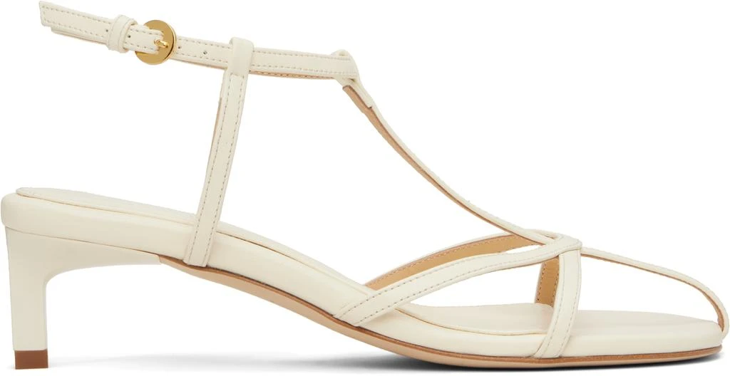 Dear Frances Off-White Tee Heeled Sandals 1