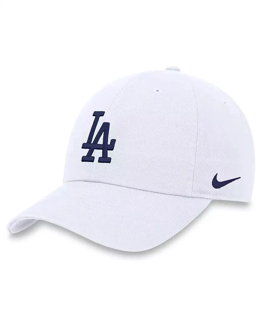 NIKE Men's White Los Angeles Dodgers Club Adjustable Hat 1