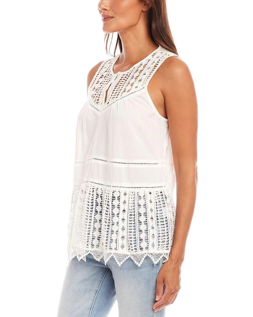 Karen Kane Petite Lace Trim Sleeveless Top 3