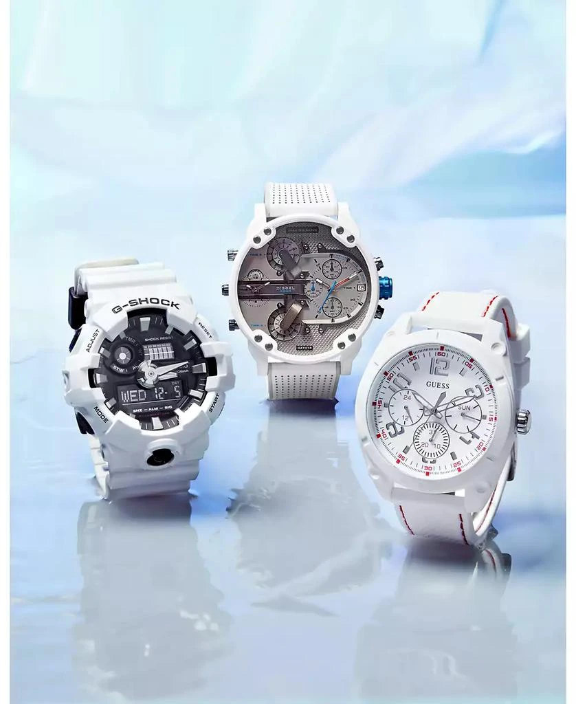 G-Shock Men's Analog-Digital White Resin Strap Watch 54mm GA700-7A 3
