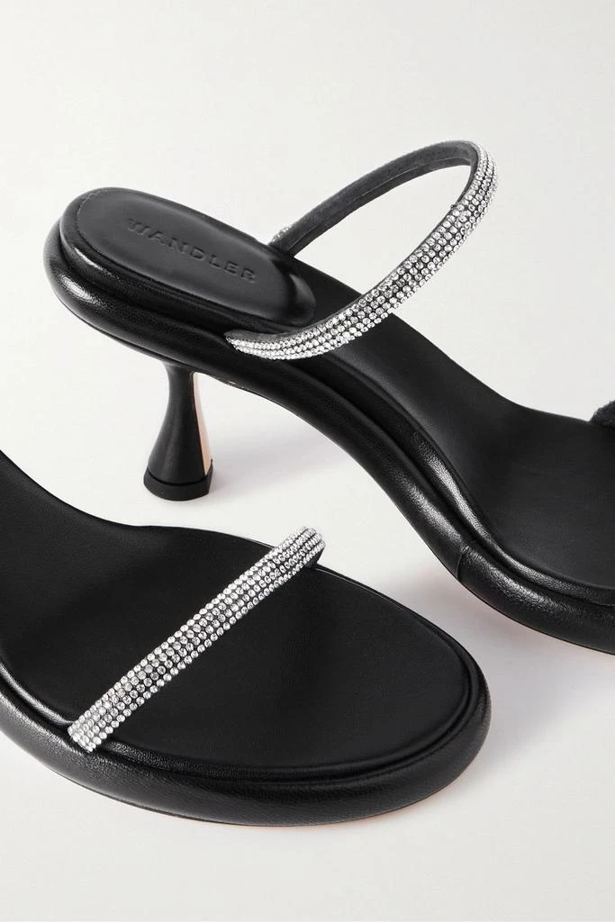 Wandler June crystal-embellished leather sandals 4