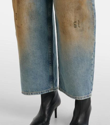 Acne Studios Penicillin distressed mid-rise wide-leg jeans 5