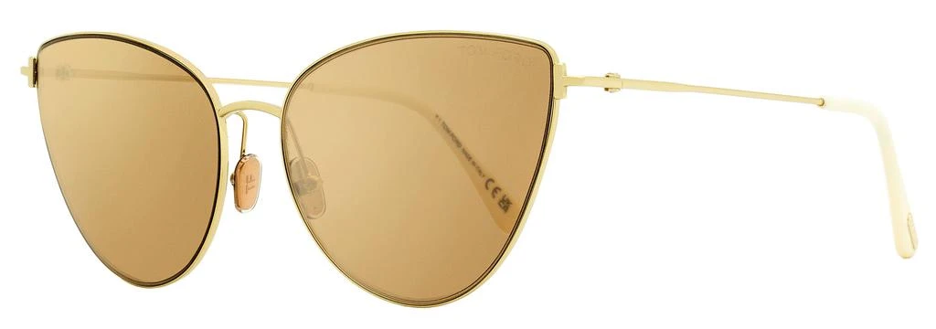 Tom Ford Women's Cat Eye Sunglasses TF1005 Anais-02 32G Gold/Ivory 62mm 1