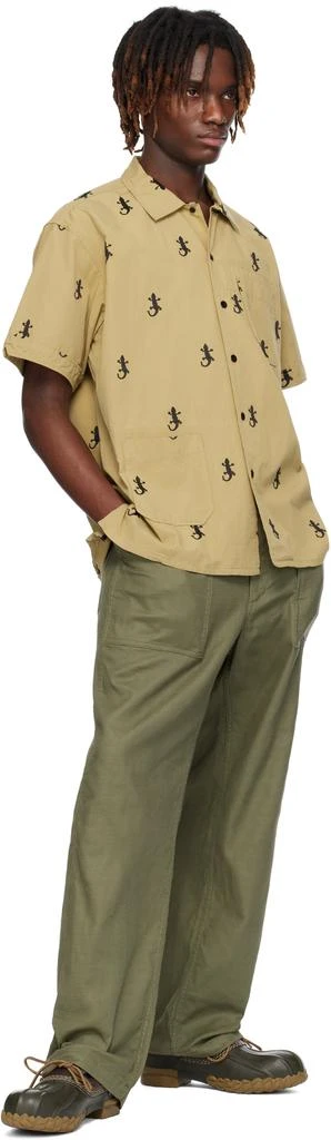 Engineered Garments Khaki Camp Shirt 4