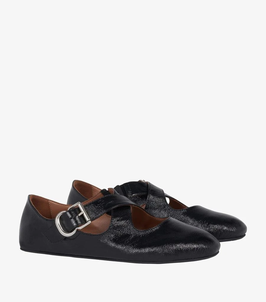 Alaïa Leather Criss-Cross Ballet Flats 3