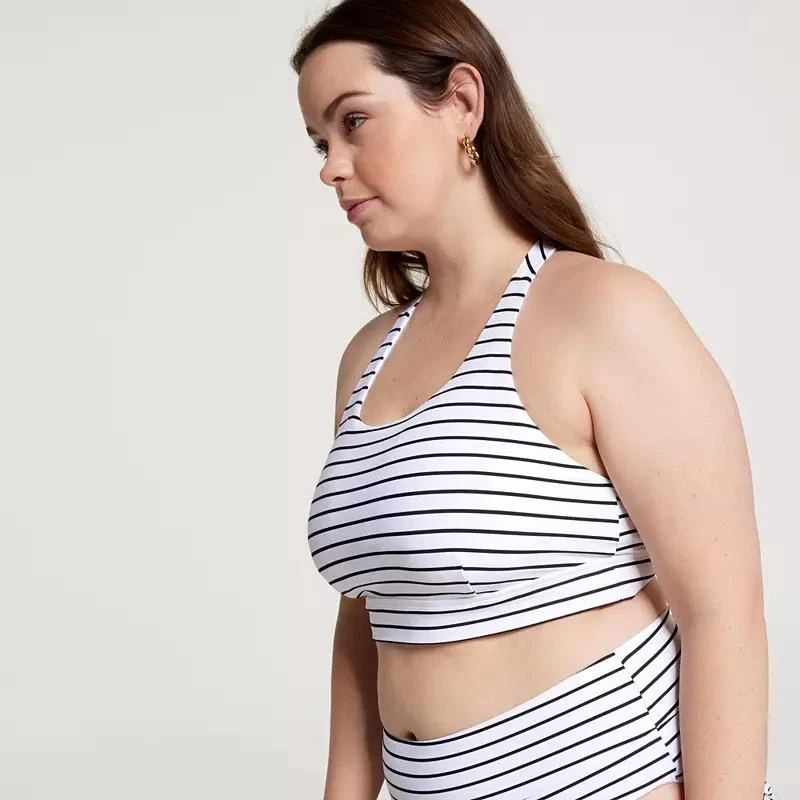 CALIA CALIA Women's Skinny Racerback Bikini Medium Support Swim Top 8