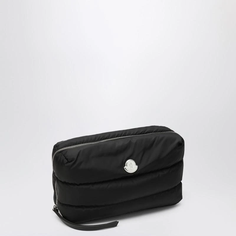 Moncler Caradoc beauty case in quilted black nylon 2