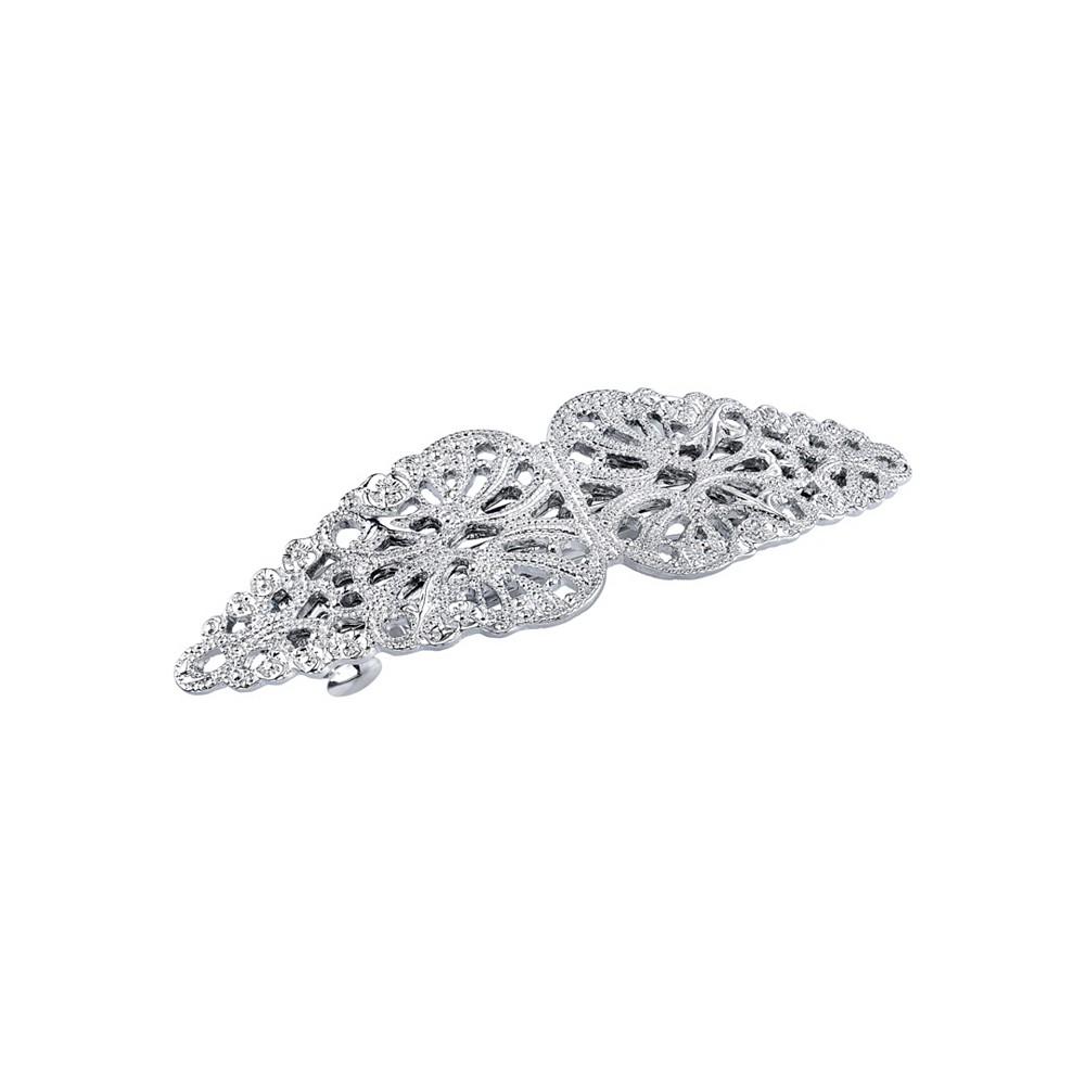 2028 Women's Silver-Tone Filigree Barrette