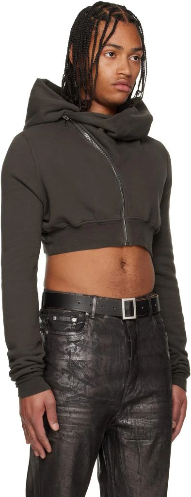 Rick Owens Gray Concordians Micro Mountain Hoodie 2