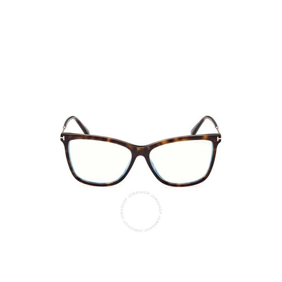 Tom Ford Blue Light Block with Grey Gradient Clip-On Cat Eye Ladies Eyeglasses FT5824-B 052 56 1