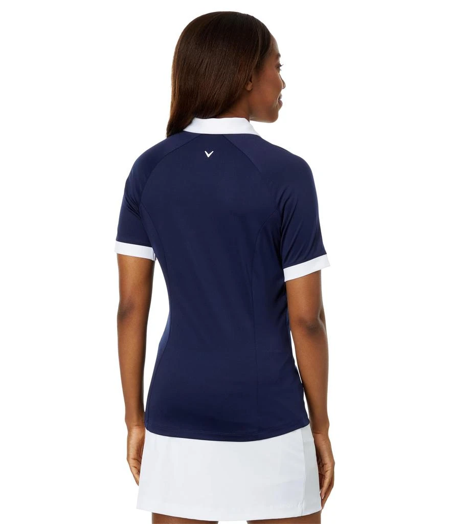 Callaway V-Placket Color-Block Short Sleeve Polo 2