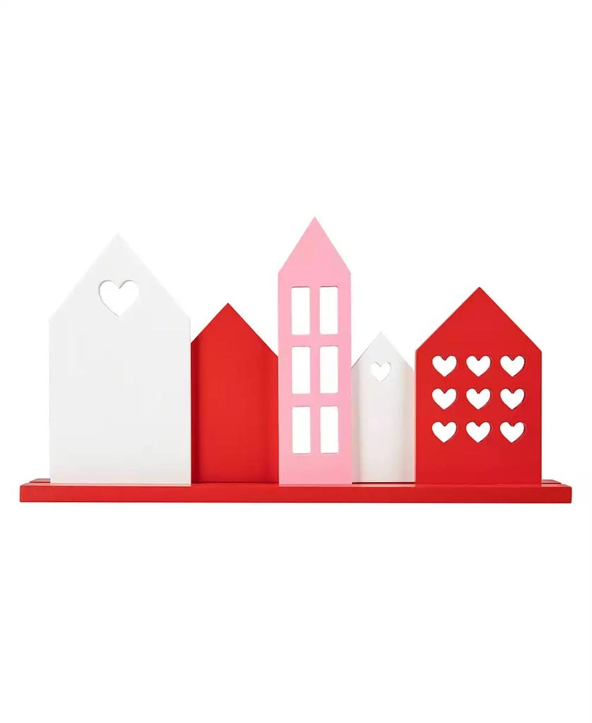 Glitzhome 16" L Valentine's House Wooden Table Decor 3