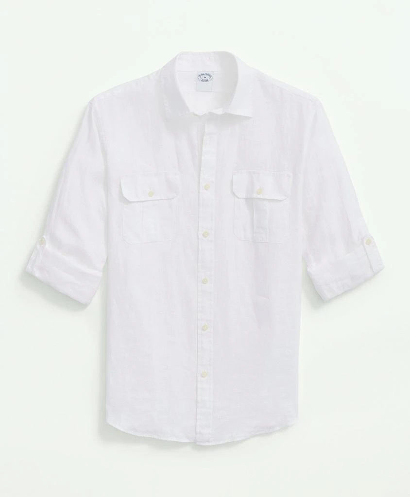 Brooks Brothers Irish Linen Ainsley Collar Sport Shirt 2