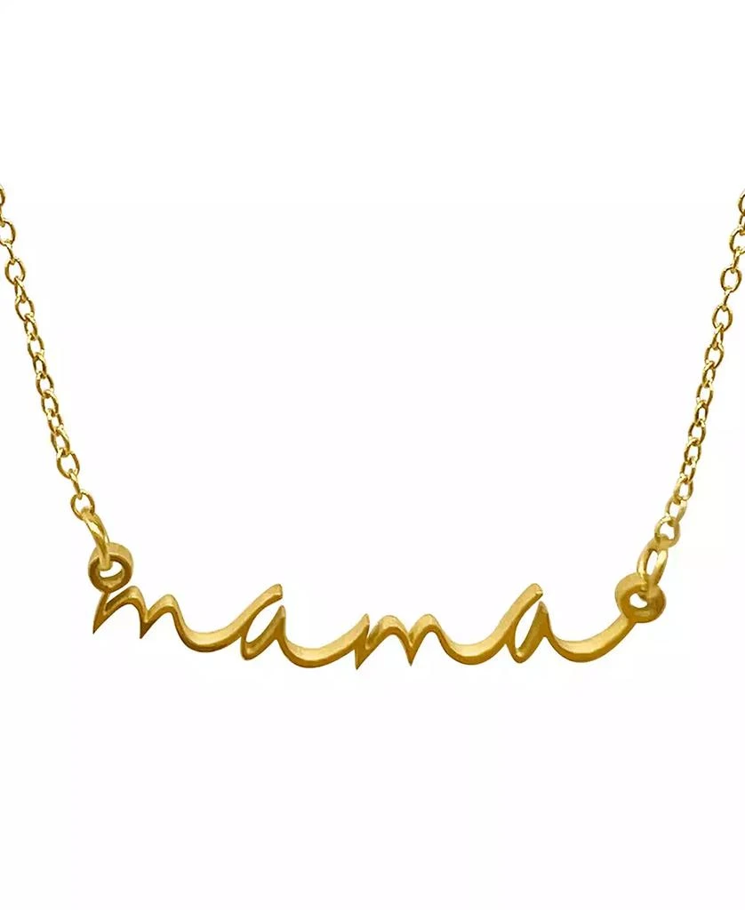 ADORNIA Cursive Mama Necklace 1