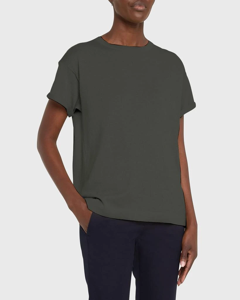 Brunello Cucinelli Cashmere-Blend Knit Lurex T-Shirt 4