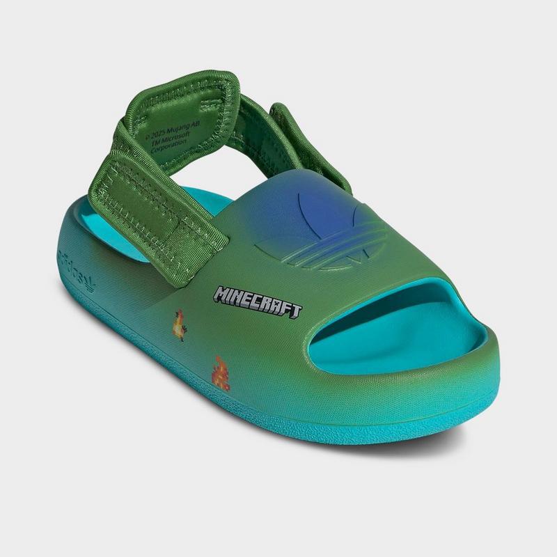 Adidas Little Kids
 adidas Originals x Minecraft adiFOM adilette Slide Sandals