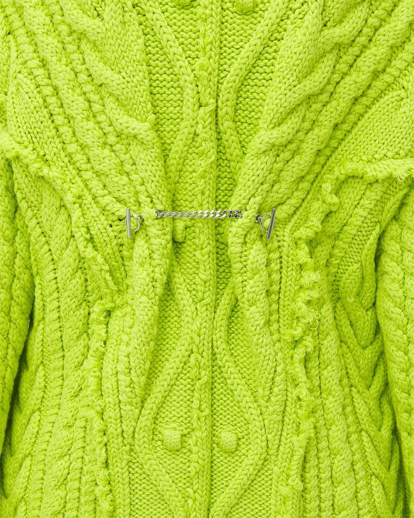 Alexander McQueen Oversized Cable-Knit Wool-Cashmere Cardigan 5