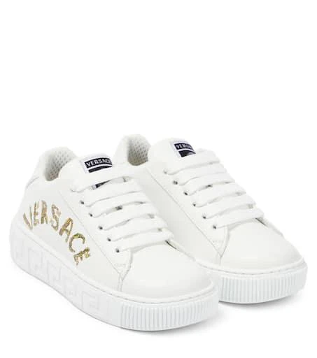Versace Seashell Baroque leather low-top sneakers 1
